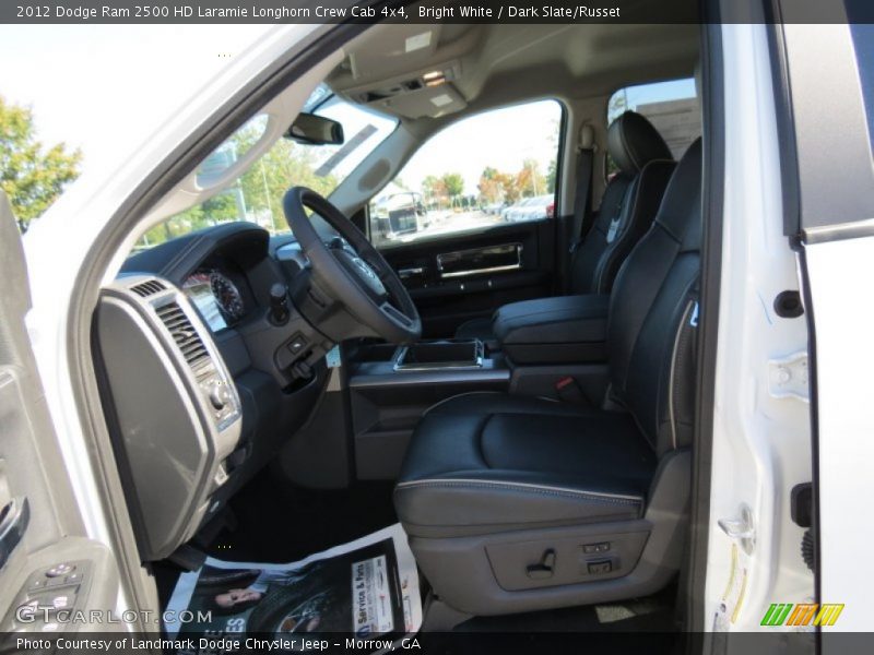 Bright White / Dark Slate/Russet 2012 Dodge Ram 2500 HD Laramie Longhorn Crew Cab 4x4