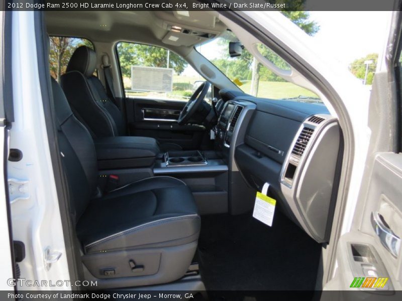 Bright White / Dark Slate/Russet 2012 Dodge Ram 2500 HD Laramie Longhorn Crew Cab 4x4