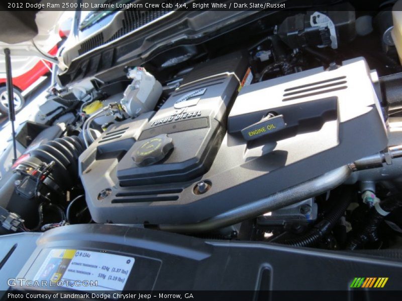 Bright White / Dark Slate/Russet 2012 Dodge Ram 2500 HD Laramie Longhorn Crew Cab 4x4