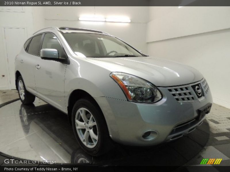 Silver Ice / Black 2010 Nissan Rogue SL AWD