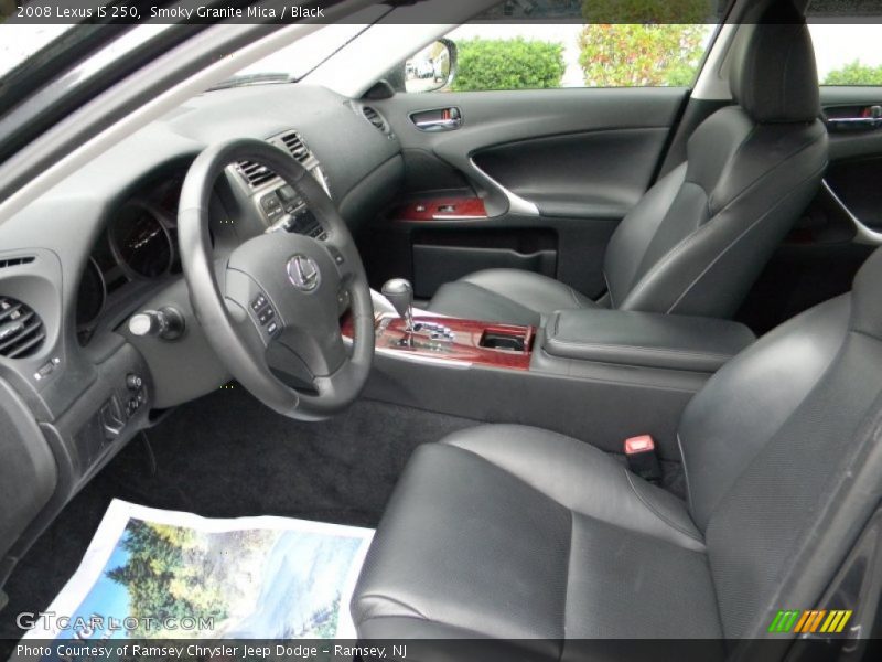Smoky Granite Mica / Black 2008 Lexus IS 250