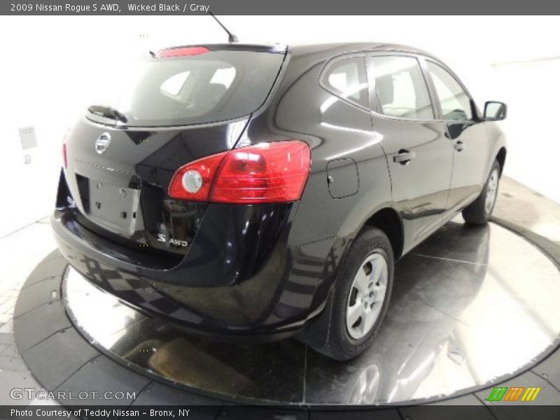 Wicked Black / Gray 2009 Nissan Rogue S AWD