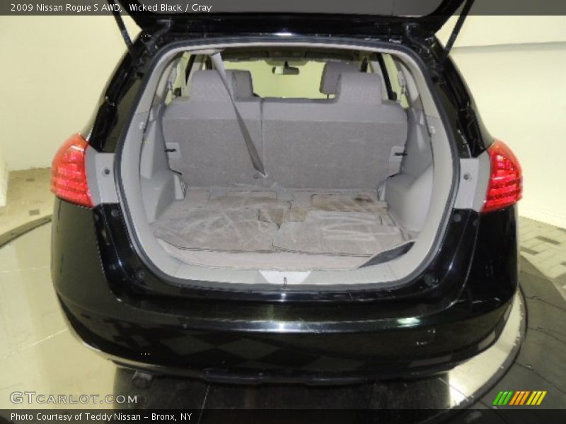 Wicked Black / Gray 2009 Nissan Rogue S AWD