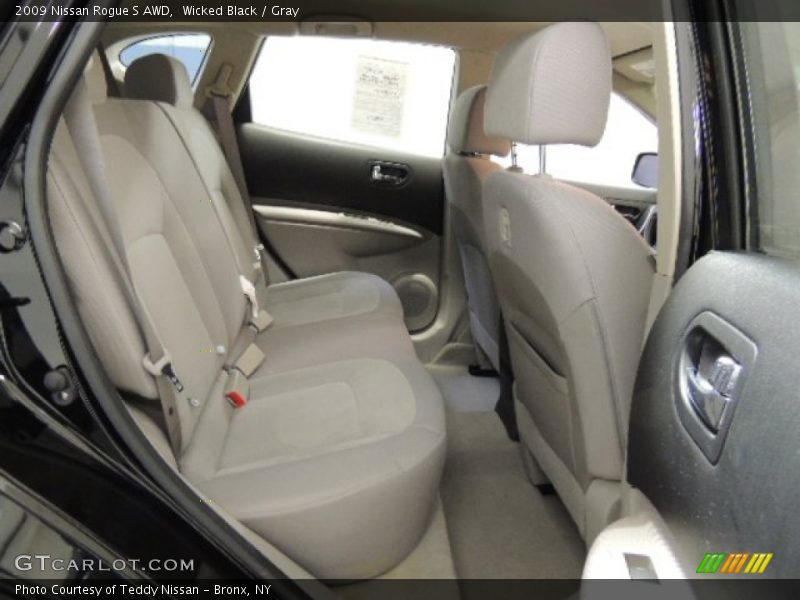 Wicked Black / Gray 2009 Nissan Rogue S AWD