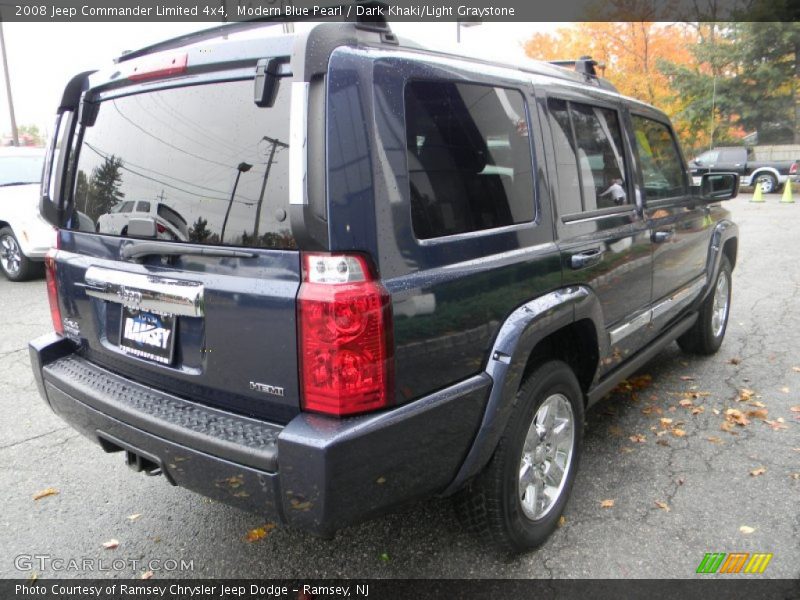 Modern Blue Pearl / Dark Khaki/Light Graystone 2008 Jeep Commander Limited 4x4