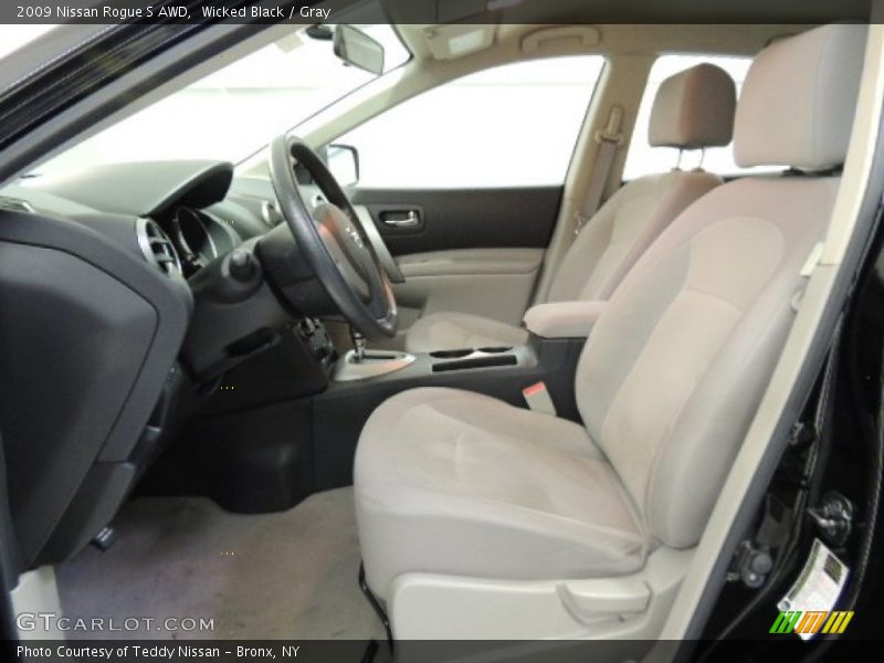 Wicked Black / Gray 2009 Nissan Rogue S AWD
