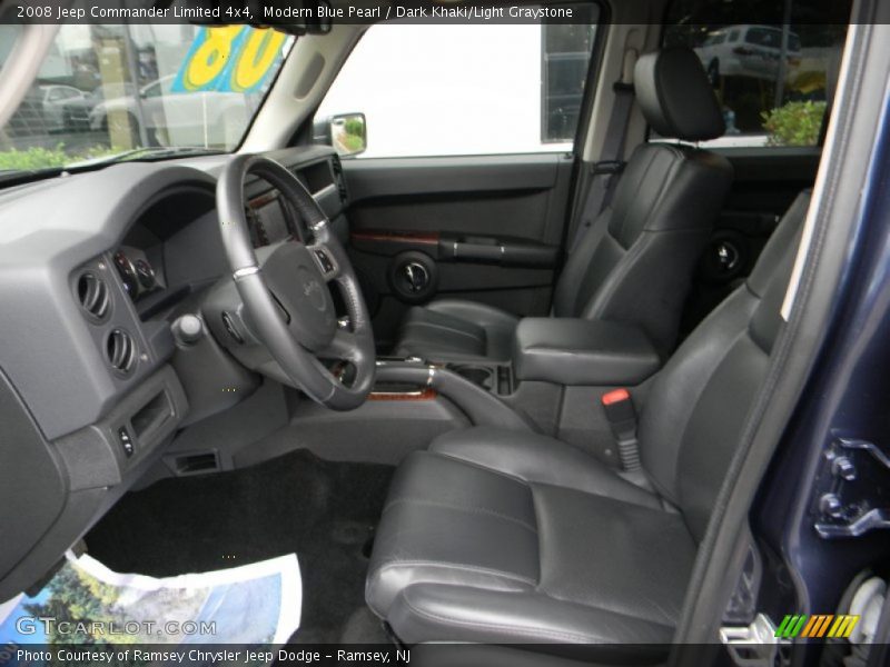Modern Blue Pearl / Dark Khaki/Light Graystone 2008 Jeep Commander Limited 4x4