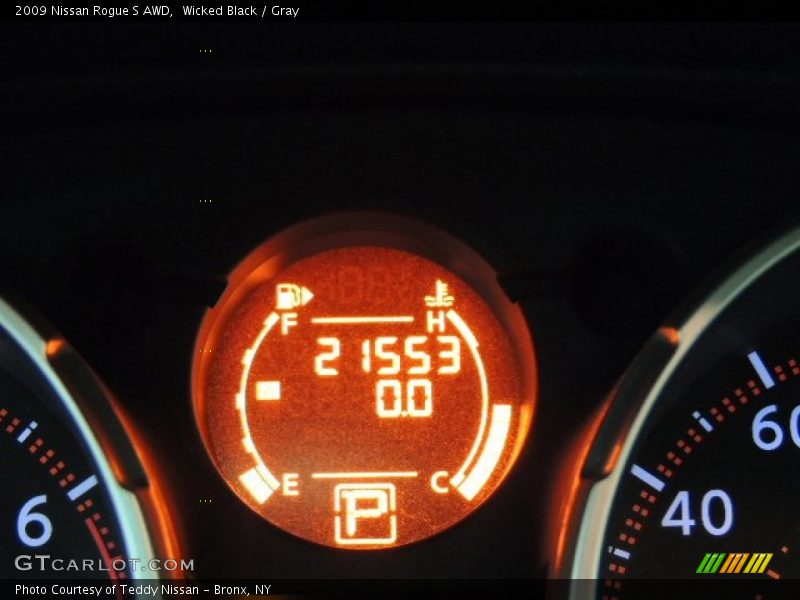 Wicked Black / Gray 2009 Nissan Rogue S AWD