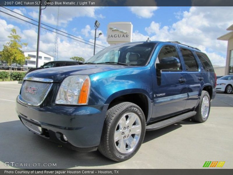 Deep Blue Metallic / Light Tan 2007 GMC Yukon SLT
