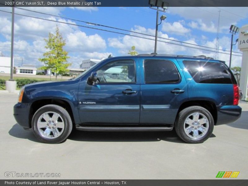 Deep Blue Metallic / Light Tan 2007 GMC Yukon SLT