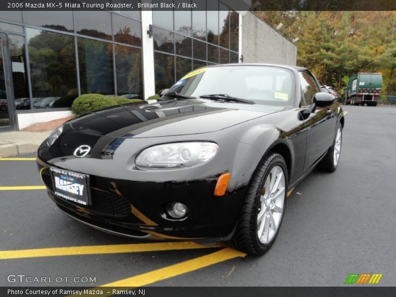 Brilliant Black / Black 2006 Mazda MX-5 Miata Touring Roadster