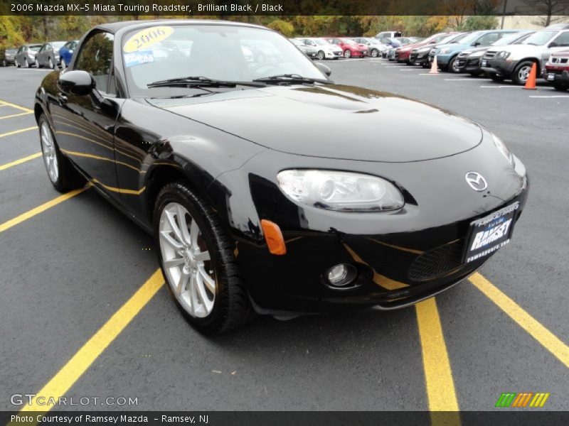 Brilliant Black / Black 2006 Mazda MX-5 Miata Touring Roadster