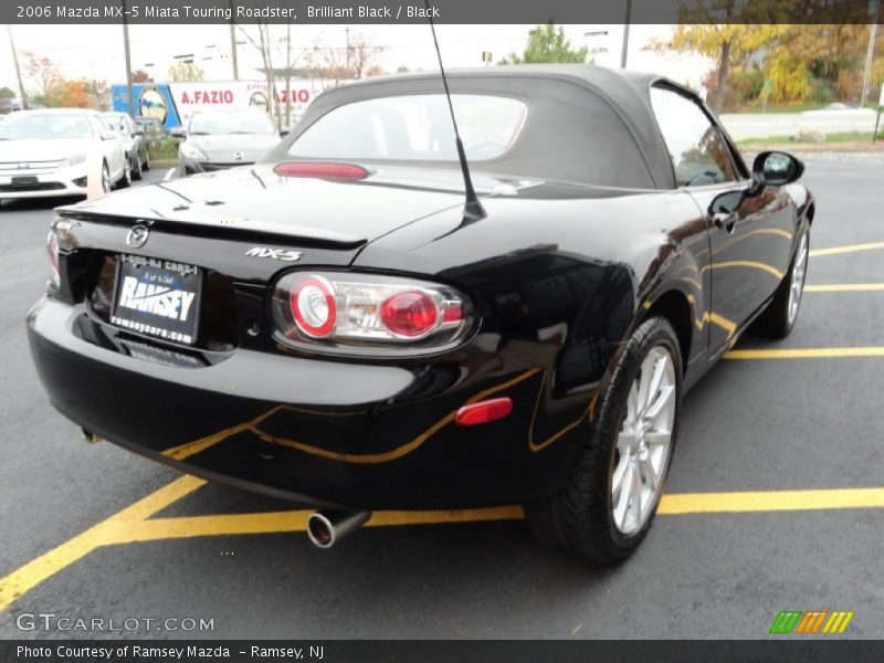 Brilliant Black / Black 2006 Mazda MX-5 Miata Touring Roadster
