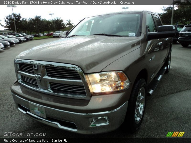 Austin Tan Pearl / Dark Slate/Medium Graystone 2010 Dodge Ram 1500 Big Horn Crew Cab