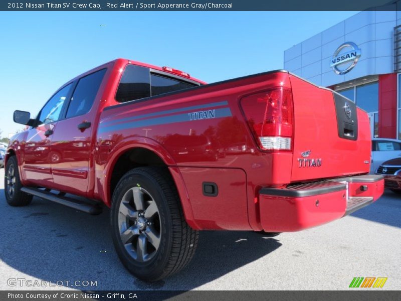 Red Alert / Sport Apperance Gray/Charcoal 2012 Nissan Titan SV Crew Cab