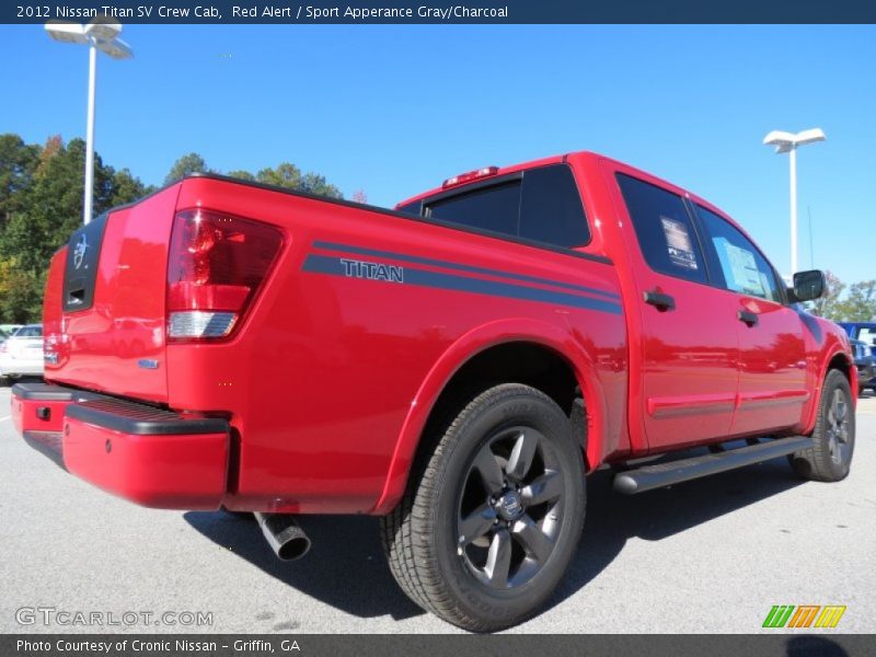 Red Alert / Sport Apperance Gray/Charcoal 2012 Nissan Titan SV Crew Cab