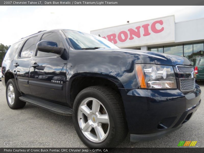 Dark Blue Metallic / Dark Titanium/Light Titanium 2007 Chevrolet Tahoe LT