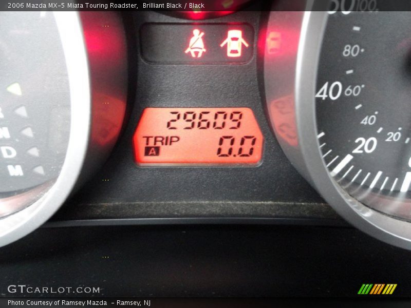 Brilliant Black / Black 2006 Mazda MX-5 Miata Touring Roadster