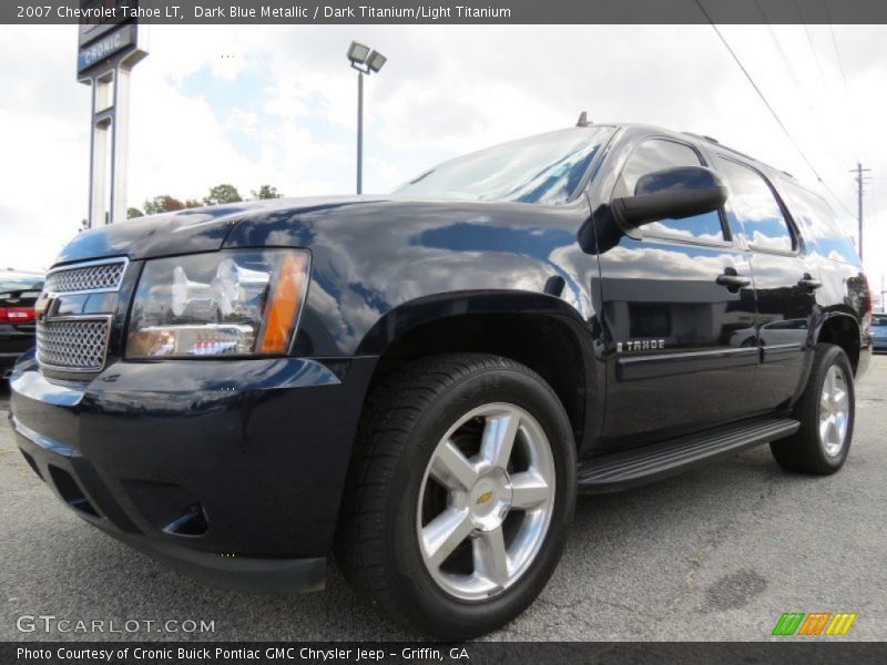 Dark Blue Metallic / Dark Titanium/Light Titanium 2007 Chevrolet Tahoe LT