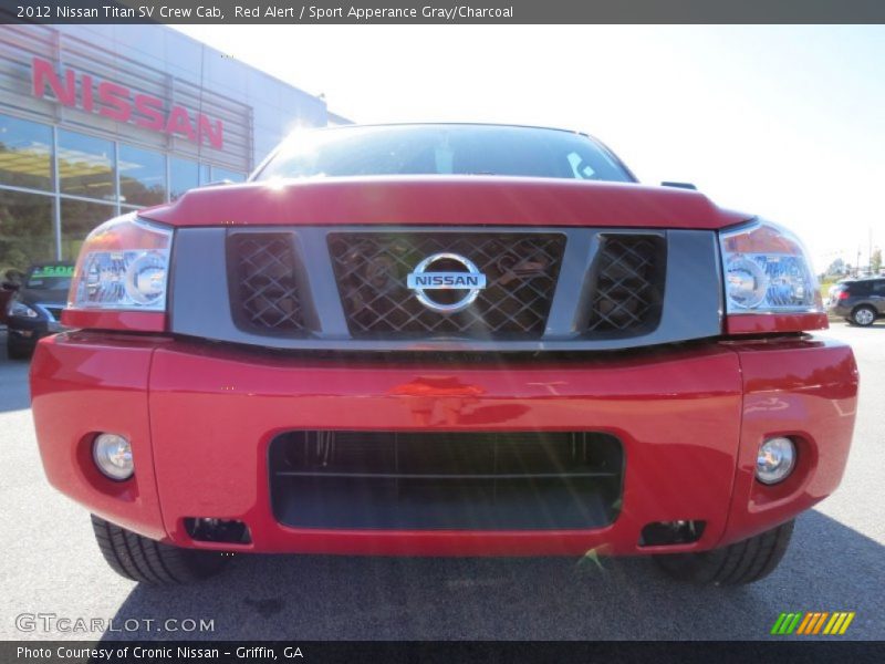 Red Alert / Sport Apperance Gray/Charcoal 2012 Nissan Titan SV Crew Cab