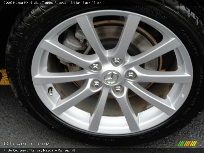 Brilliant Black / Black 2006 Mazda MX-5 Miata Touring Roadster