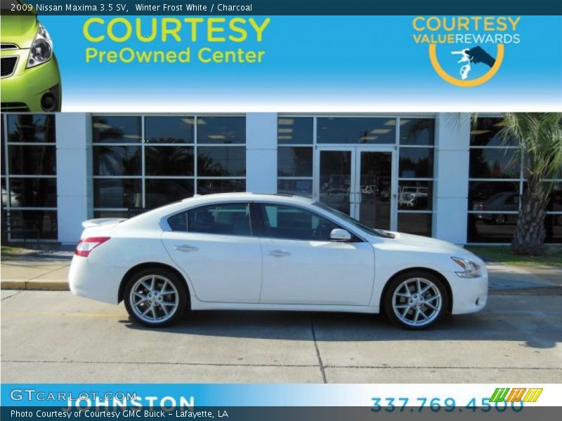 Winter Frost White / Charcoal 2009 Nissan Maxima 3.5 SV