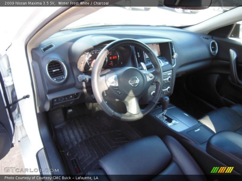 Winter Frost White / Charcoal 2009 Nissan Maxima 3.5 SV