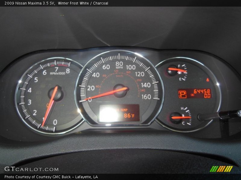 Winter Frost White / Charcoal 2009 Nissan Maxima 3.5 SV