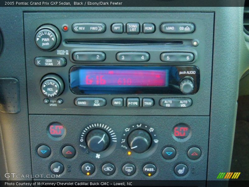 Controls of 2005 Grand Prix GXP Sedan