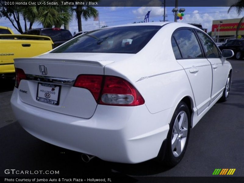 Taffeta White / Black 2010 Honda Civic LX-S Sedan