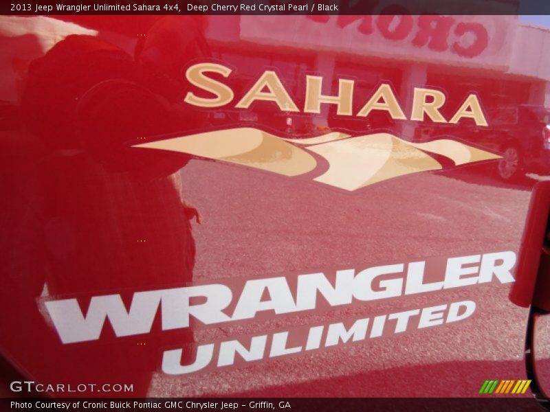 Deep Cherry Red Crystal Pearl / Black 2013 Jeep Wrangler Unlimited Sahara 4x4