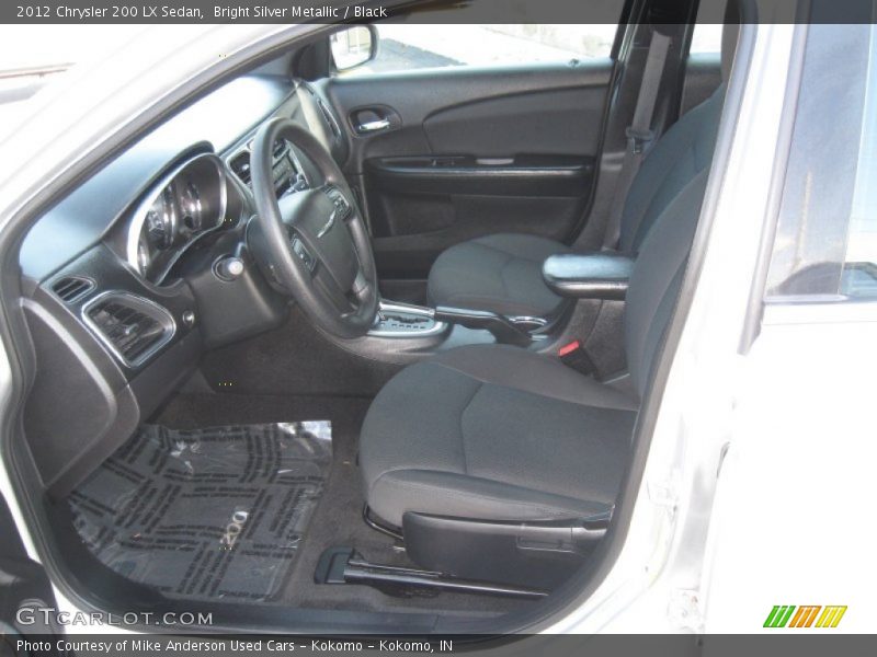 Bright Silver Metallic / Black 2012 Chrysler 200 LX Sedan
