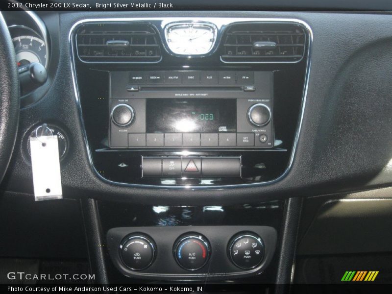 Bright Silver Metallic / Black 2012 Chrysler 200 LX Sedan