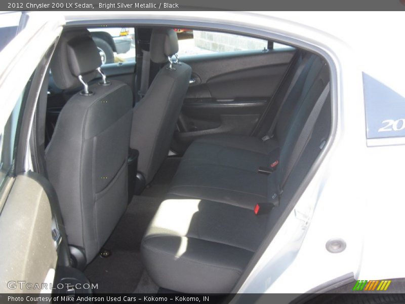 Bright Silver Metallic / Black 2012 Chrysler 200 LX Sedan
