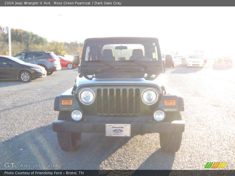 Moss Green Pearlcoat / Dark Slate Gray 2004 Jeep Wrangler X 4x4