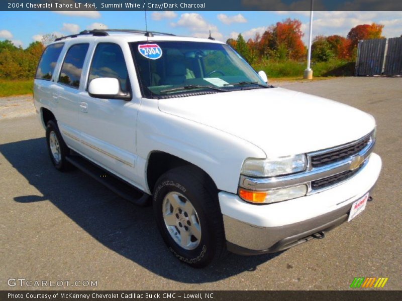Summit White / Gray/Dark Charcoal 2004 Chevrolet Tahoe LT 4x4