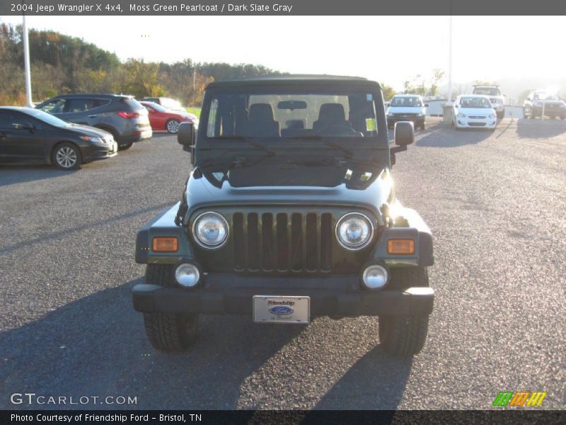 Moss Green Pearlcoat / Dark Slate Gray 2004 Jeep Wrangler X 4x4