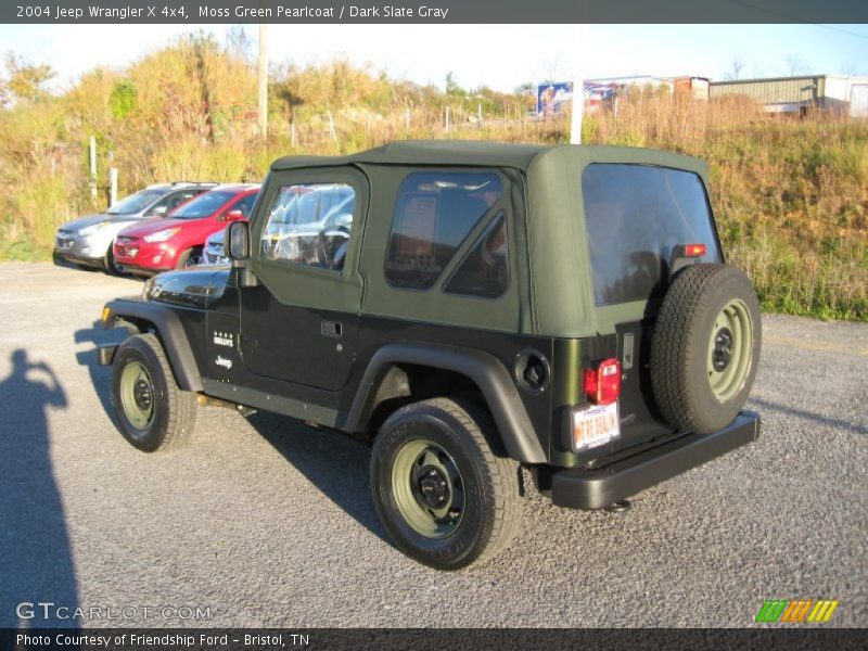 Moss Green Pearlcoat / Dark Slate Gray 2004 Jeep Wrangler X 4x4