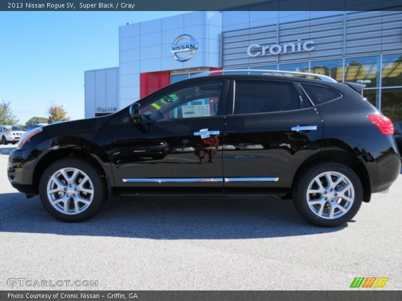 Super Black / Gray 2013 Nissan Rogue SV