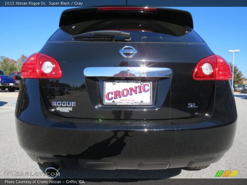 Super Black / Gray 2013 Nissan Rogue SV