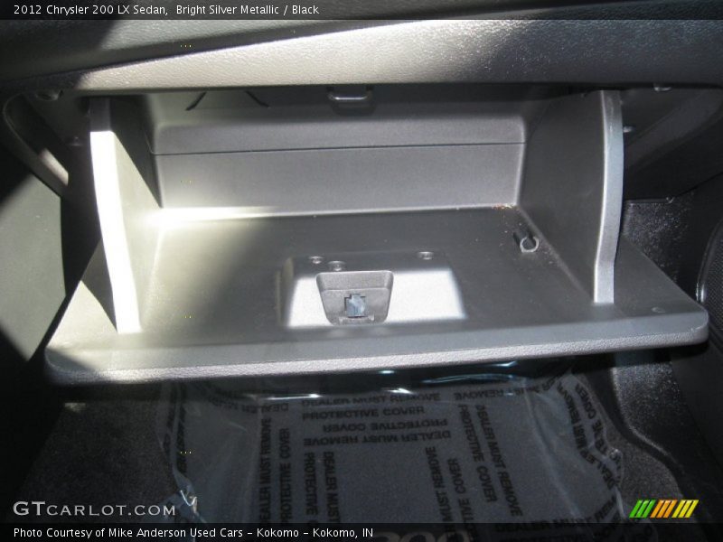 Bright Silver Metallic / Black 2012 Chrysler 200 LX Sedan