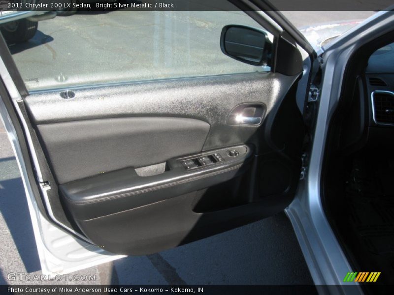 Bright Silver Metallic / Black 2012 Chrysler 200 LX Sedan