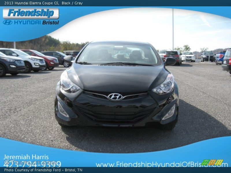 Black / Gray 2013 Hyundai Elantra Coupe GS