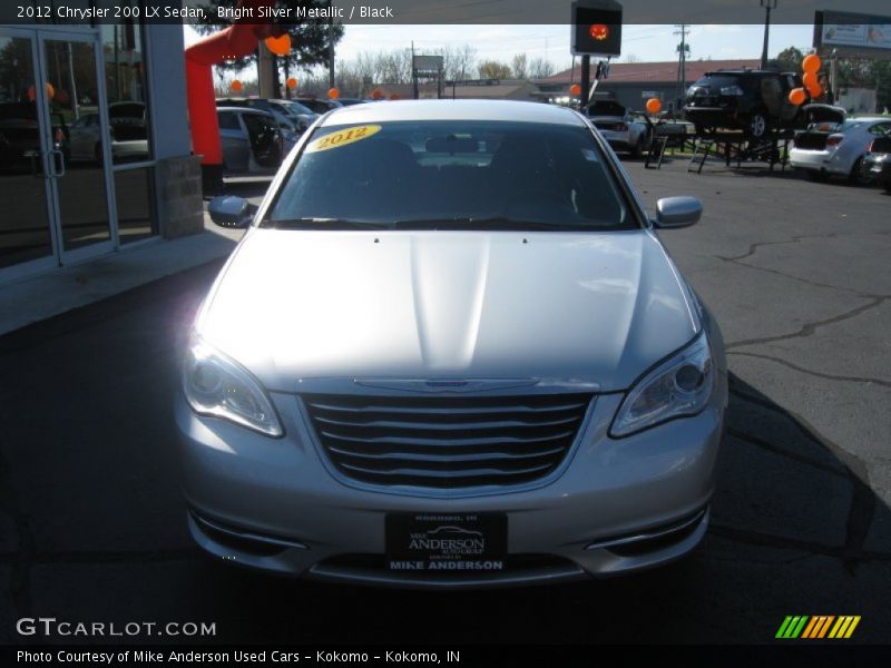 Bright Silver Metallic / Black 2012 Chrysler 200 LX Sedan