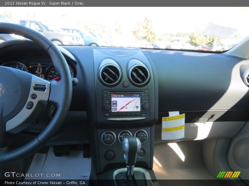 Super Black / Gray 2013 Nissan Rogue SV
