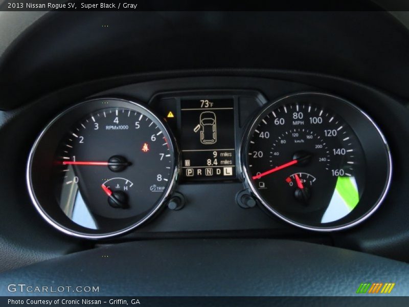 Super Black / Gray 2013 Nissan Rogue SV
