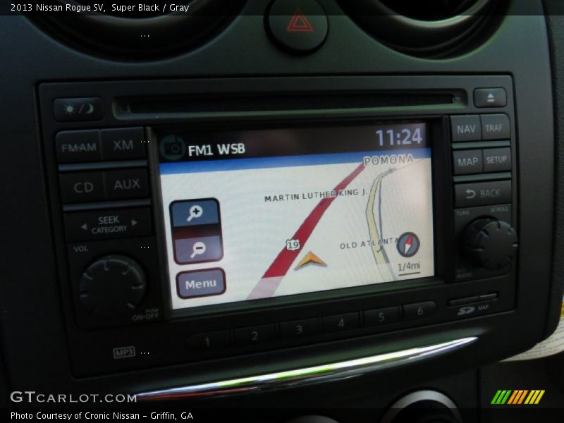 Super Black / Gray 2013 Nissan Rogue SV