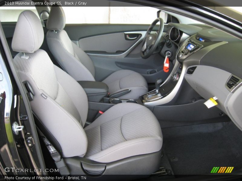 Black / Gray 2013 Hyundai Elantra Coupe GS