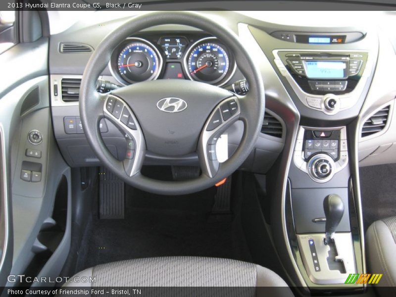 Black / Gray 2013 Hyundai Elantra Coupe GS