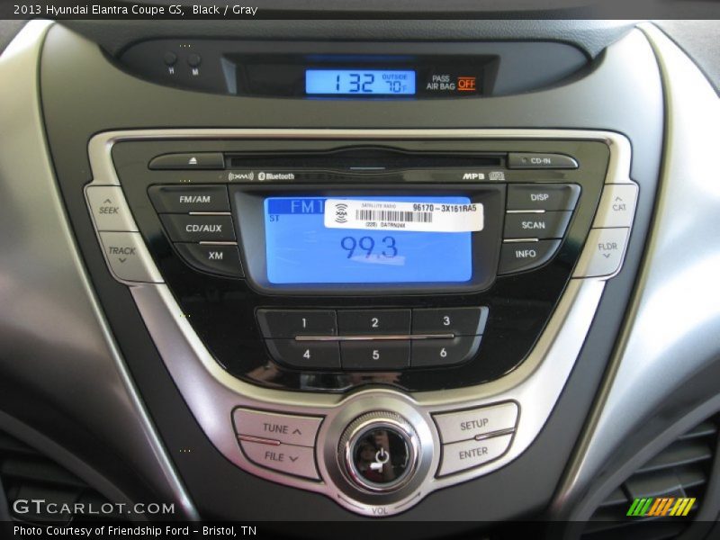 Black / Gray 2013 Hyundai Elantra Coupe GS